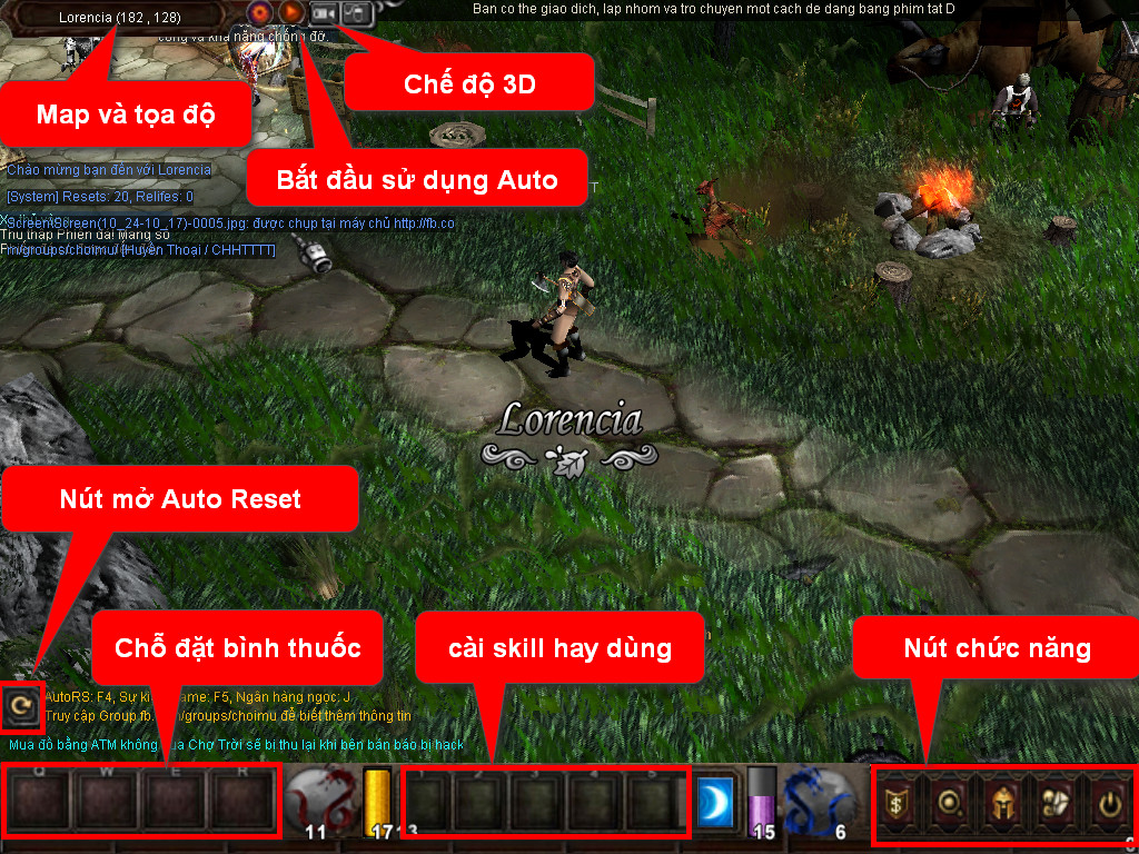 Chức năng chính của Game MU Hoàn Mỹ